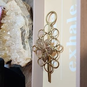 Vintage Butterfly Hair Barrette Fastner.